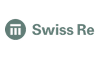 Swiss Re corporate logo featuring a green shield with geometric pattern and 'Swiss Re' text, representing partnerships with a leading global reinsurance and insurance company that Star Trak Investments LLC collaborates with for risk management and insurance-related investment strategies